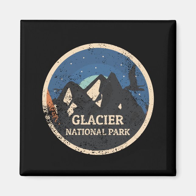 Glacier nationalpark magnet (Framsidan)