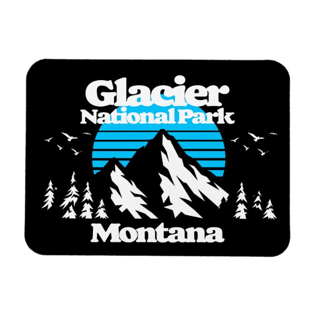 Glacier nationalpark magnet (Horisontell)