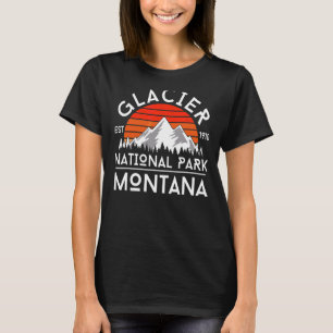 Glacier nationalpark Montana Hike utanför Vintag T Shirt