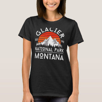 Glacier nationalpark Montana Hike utanför Vintag T Shirt