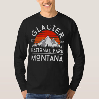 Glacier nationalpark Montana Hike utanför Vintag T Shirt