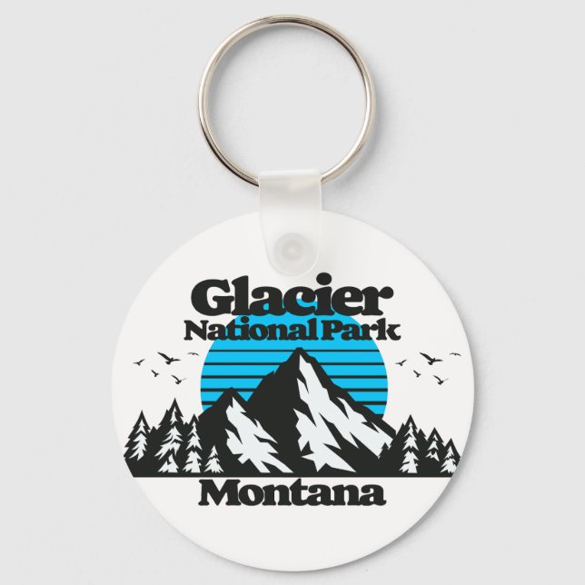 Glacier nationalpark nyckelring (Framsida)