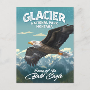 Glacier nationalpark Örn Vykort