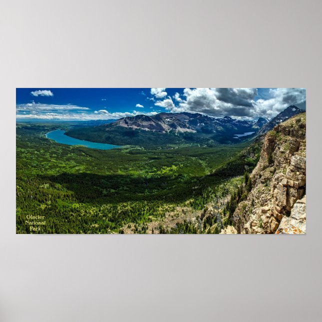 Glacier nationalpark poster (Framsidan)