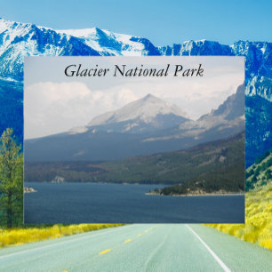 Glacier nationalpark St Mary Sjö Travel Vykort