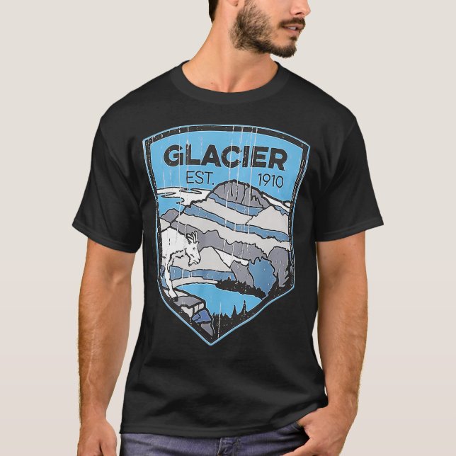 Glacier nationalpark t shirt (Framsida)
