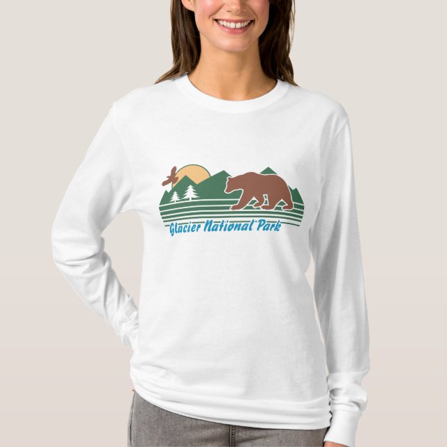 Glacier nationalpark t shirt (Framsida)
