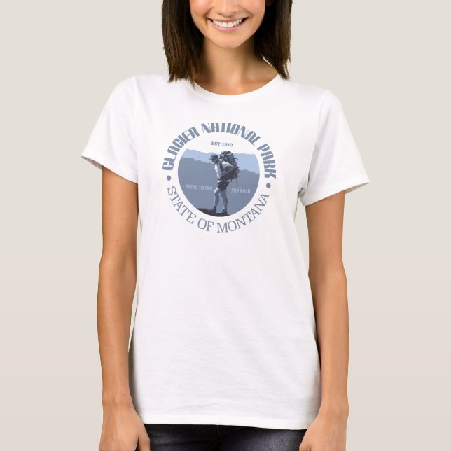 Glacier nationalpark tee shirt (Framsida)