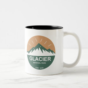 Glacier nationalpark Två-Tonad mugg