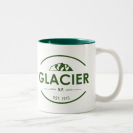 Glacier nationalpark Två-Tonad mugg