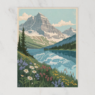 Glacier nationalpark vykort