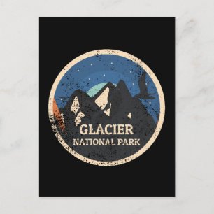 Glacier nationalpark vykort