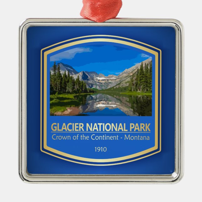 Glacier NP (PF1) Julgransprydnad Metall (Framsidan)