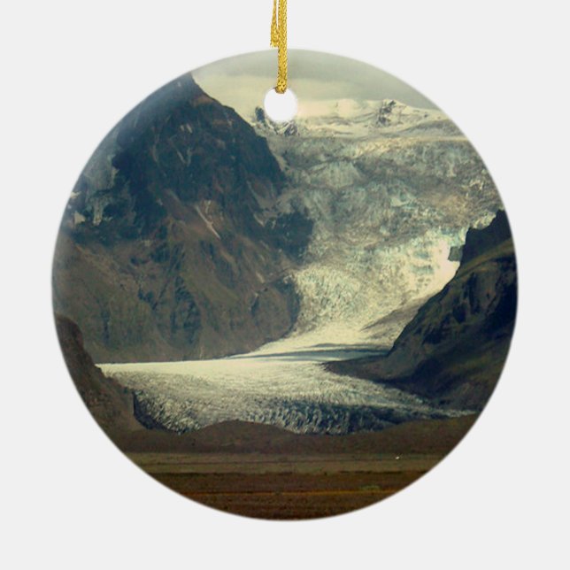 Glacier on Iceland Ornament (Baksidan)