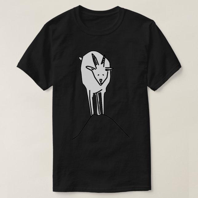Glacier Park Goat Design T Shirt (Design framsida)