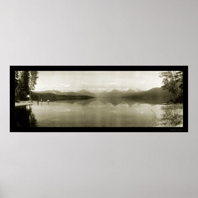 Glacier Park MT Photo 1916 Poster (Framsidan)