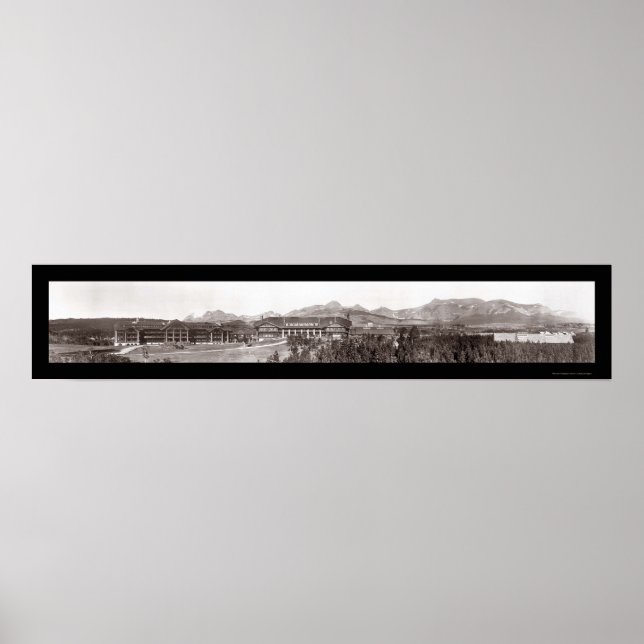 Glacier Park Sunrise Photo 1916 Poster (Framsidan)