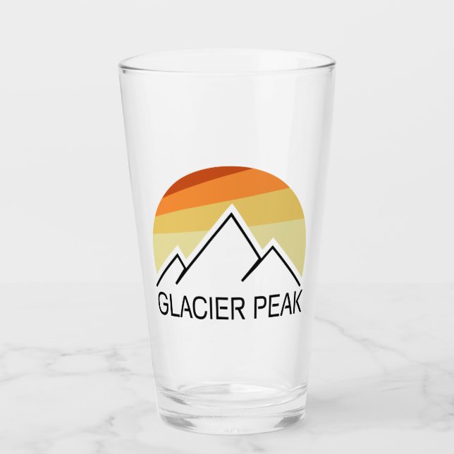 Glacier Peak Washington Retro Glaskopp (Framsida)