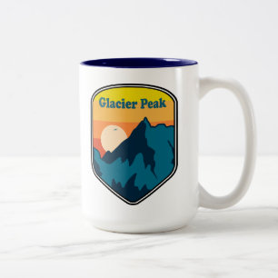 Glacier Peak Washington Sunrise Två-Tonad Mugg