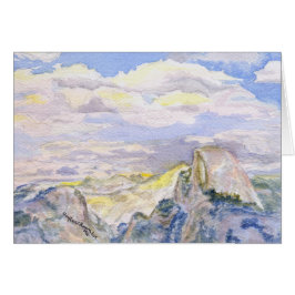 Glacier Point in Winter, Yosemite National Park Hälsningskort