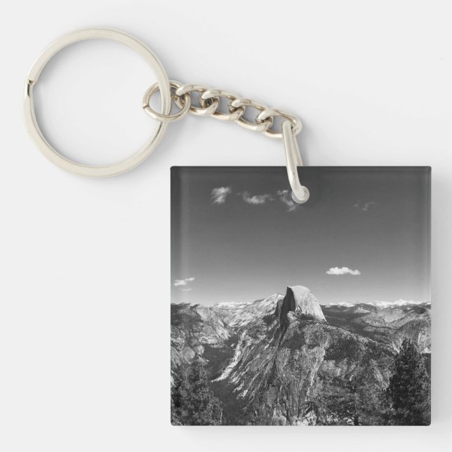 Glacier Point Yosemite Svart och Vitt Fotografi (Framsidan)