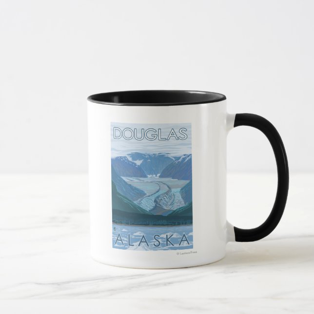 Glacier Scene - Douglas, Alaska Mugg (Höger)