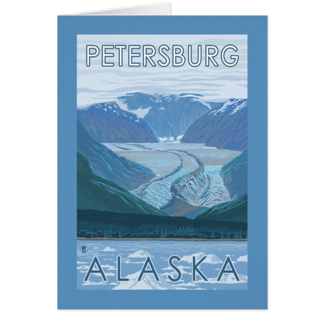 Glacier Scene - Petersburg, Alaska Hälsningskort (Framsidan)
