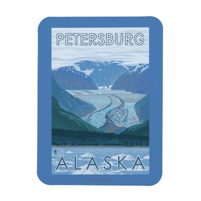 Glacier Scene - Petersburg, Alaska Magnet (Vertikal)