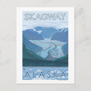 Glacier Scene - Skagway, Alaska Vykort