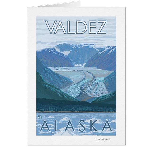 Glacier Scene - Valdez, Alaska Hälsningskort (Framsidan)