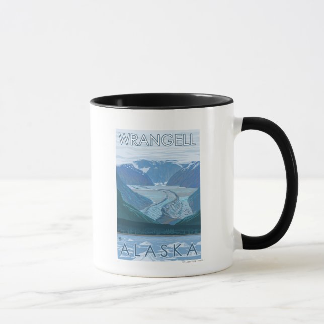 Glacier Scene - Wrangell, Alaska Mugg (Höger)