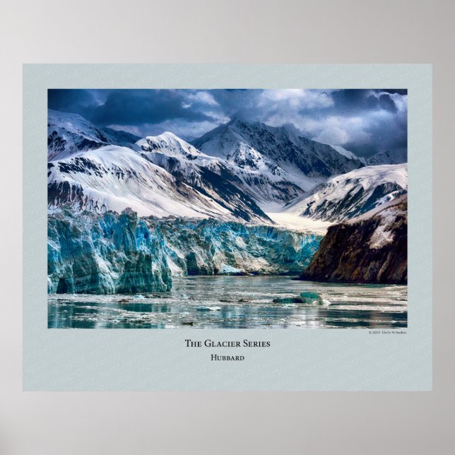 Glacier Series - Hubbard 304 Poster (Framsidan)