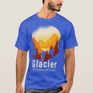 Glacier US National Park Montana Mountains Hiking T Shirt