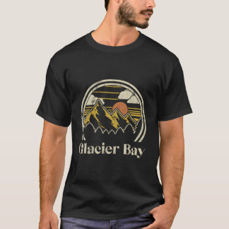 Glacierbubergen Alaska som gömmer sig utomhus Retr T Shirt