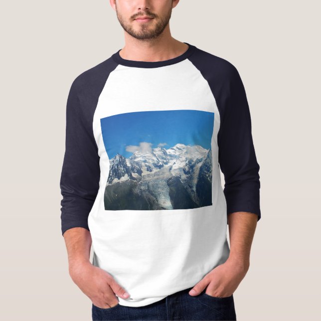 Glaciers on Mont Blanc T-shirt (Framsida)