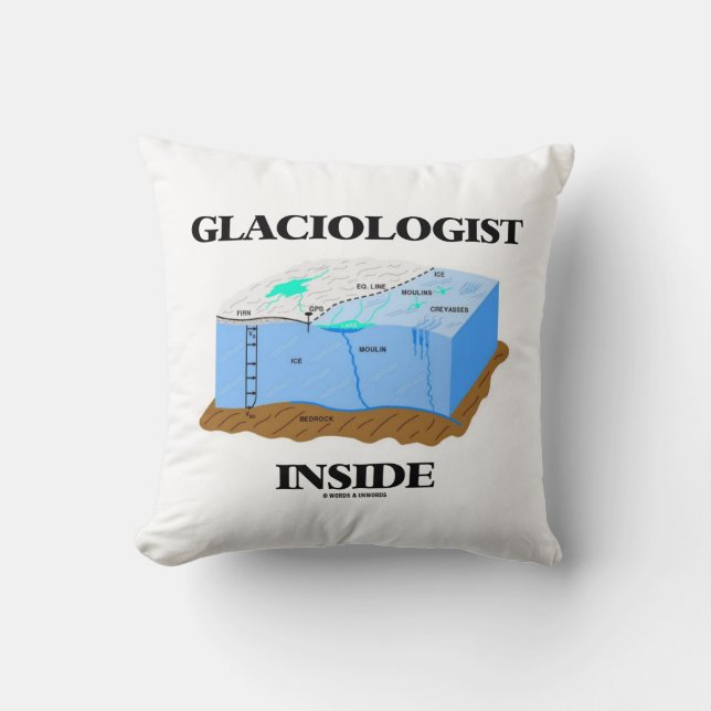 Glaciolog Inside Glacier Earth Science Kudde (Framsida)