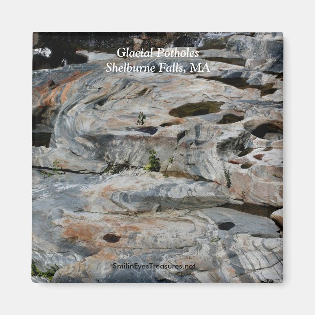Glacipotholes Shelburne Falls MORSA Magnet (Framsidan)