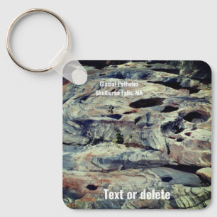 Glacipotholes Shelburne Falls MORSA Nyckelring