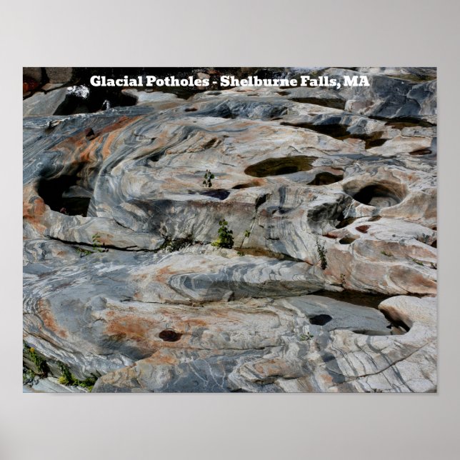 Glacipotholes Shelburne Falls MORSA Poster (Framsidan)