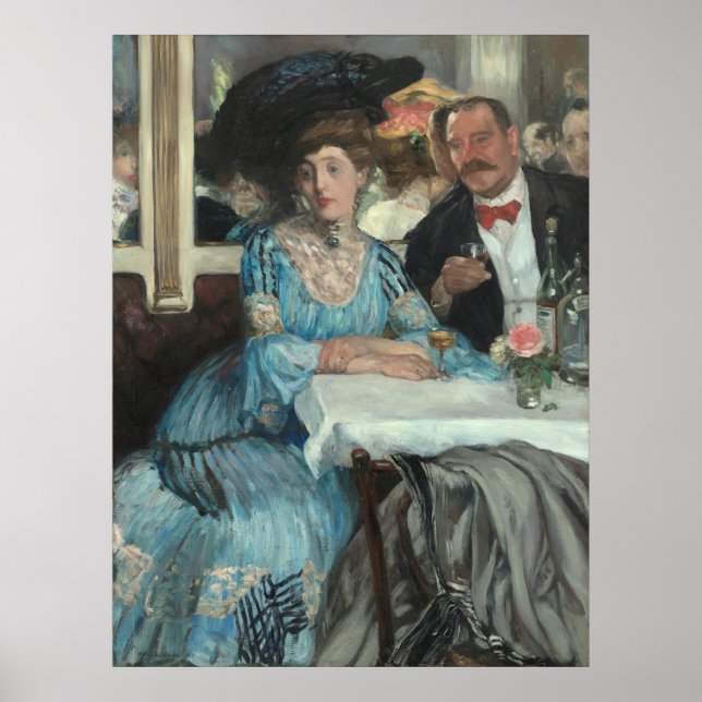 Glackens' Hos Mouquin's Poster (Framsidan)