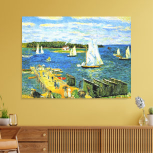 Glackens - Mahone Bay, finkonst, Canvastryck