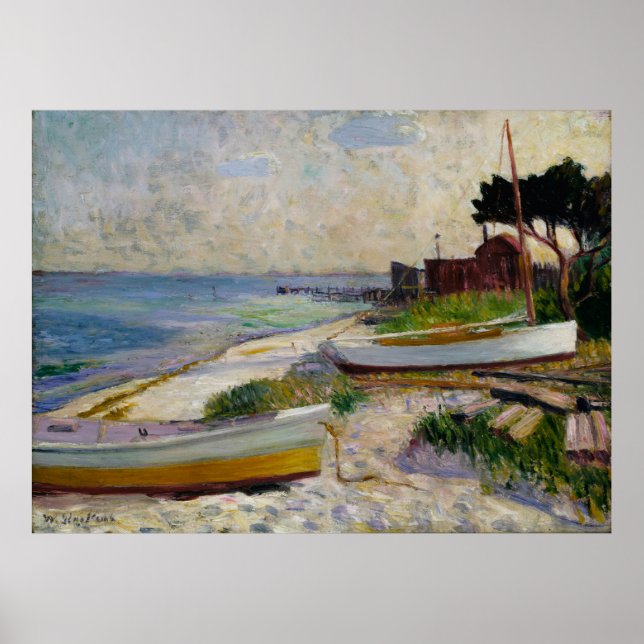 Glackens' Strandscene Poster (Framsidan)