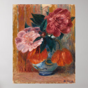 Glackens' Tulpaner och Peonies i Pitche Poster