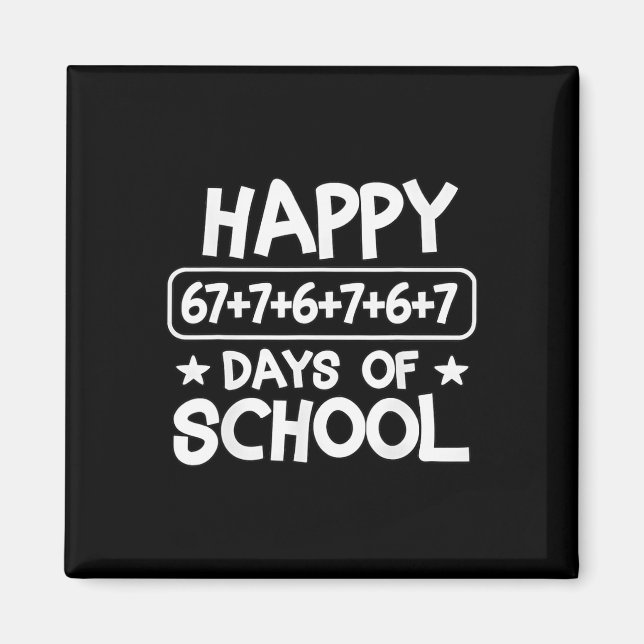 Glad 100 dagar matematikekvation skolmeme 67 matte magnet (Framsidan)