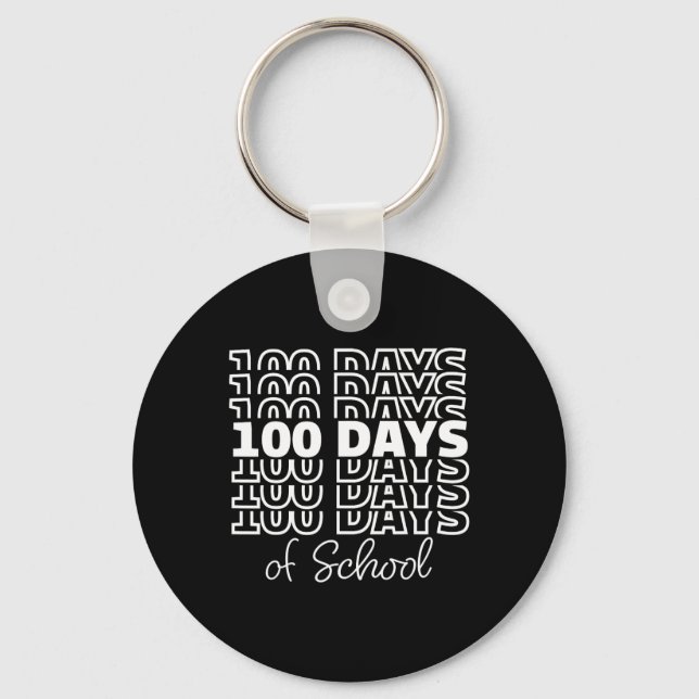 Glad 100 Dagar På Skolan 100:e Skoldagen Undervisa Nyckelring (Framsida)