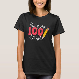 Glad 100 dagar på skolan för den 100:e dagen färgr t shirt