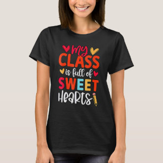 Glad 100 dagar på skolan förskolelärare flicka t shirt