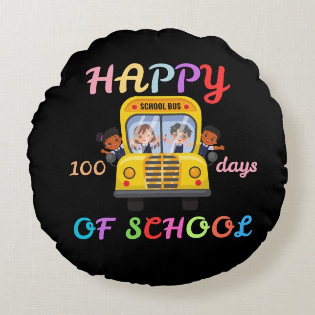 GLAD 100 DAGAR PÅ SKOLAN, TILLBAKA TILL SKOLAN RUND KUDDE (Framsidan)