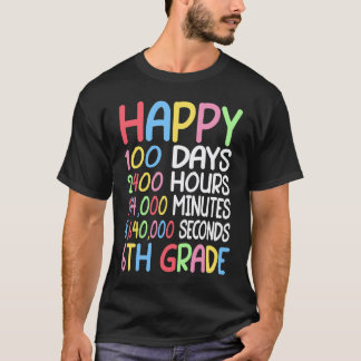 Glad 100 dagars skola 6:e klass elev matte T Shirt