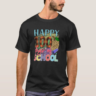 Glad 100 dagars skola Elev Lärare T Shirt
